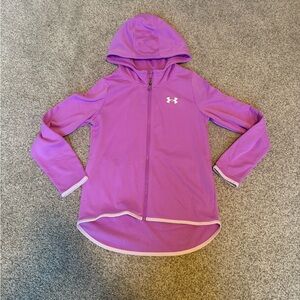 Under Armour Kids Purple Zip hoodie. Girls Youth Medium YMD